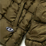 Diesel Kids Bomber Trapuntato Verde per Bambini (dettaglio)