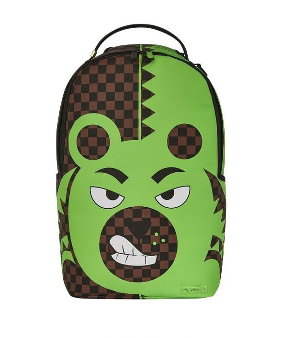 Sprayground Kids Zaino Green Bear Face