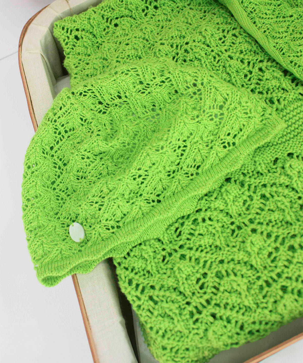 Le Coconne Cappellino Verde per Neonate (FRONTE)