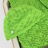 Le Coconne Cappellino Verde per Neonate (FRONTE)