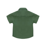 Iceberg Kids Camicia Verde Militare con Logo per Neonati