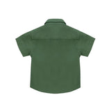 Iceberg Kids Camicia Verde Militare con Logo per Neonati