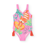 Tuc Tuc Costume Monokini Rosa Cat per Neonate