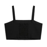 Elisabetta Franchi La Mia Bambina Top Nero per Bambine