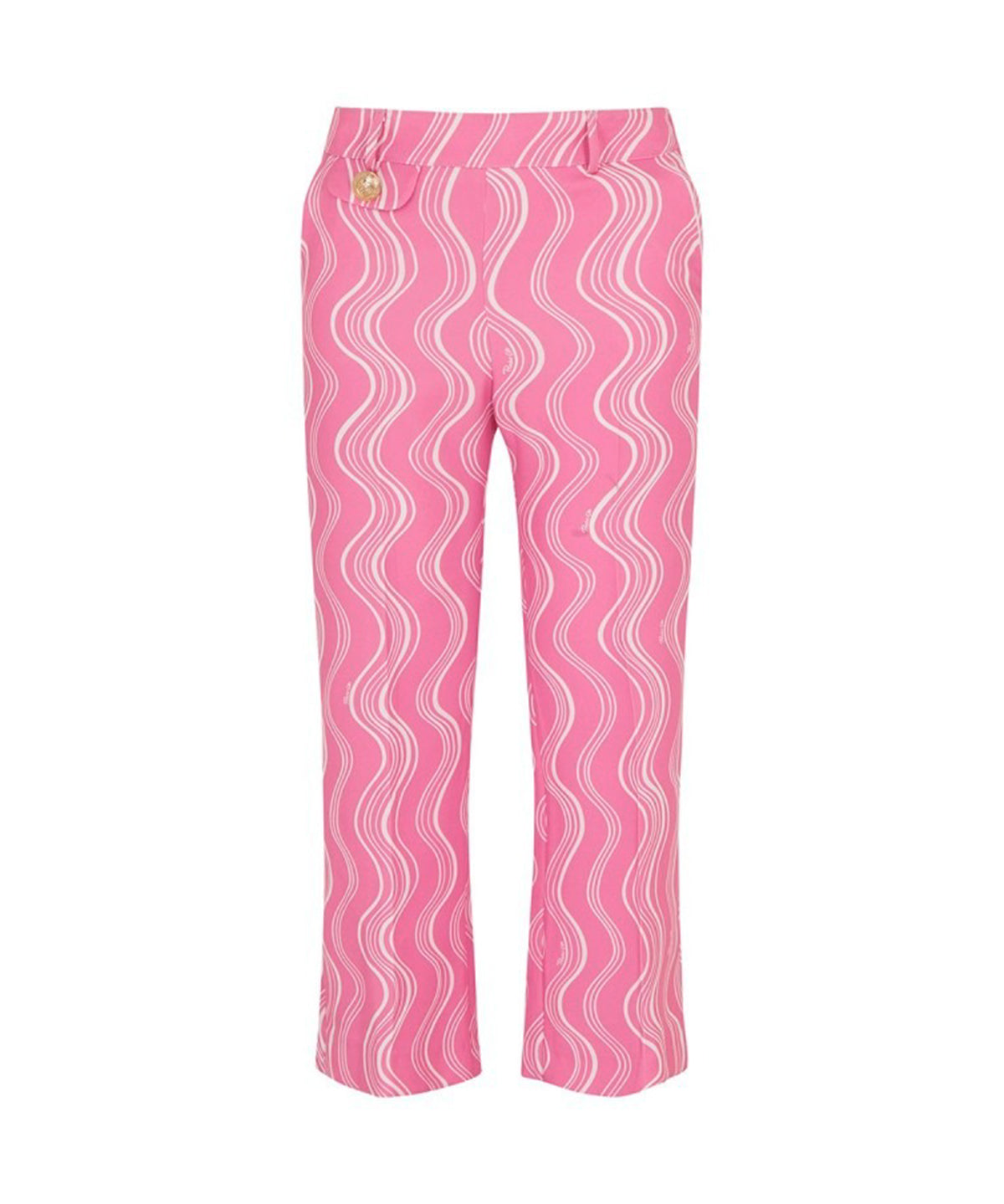 Pinko Kids Pantaloni Rosa Effetto Moiré