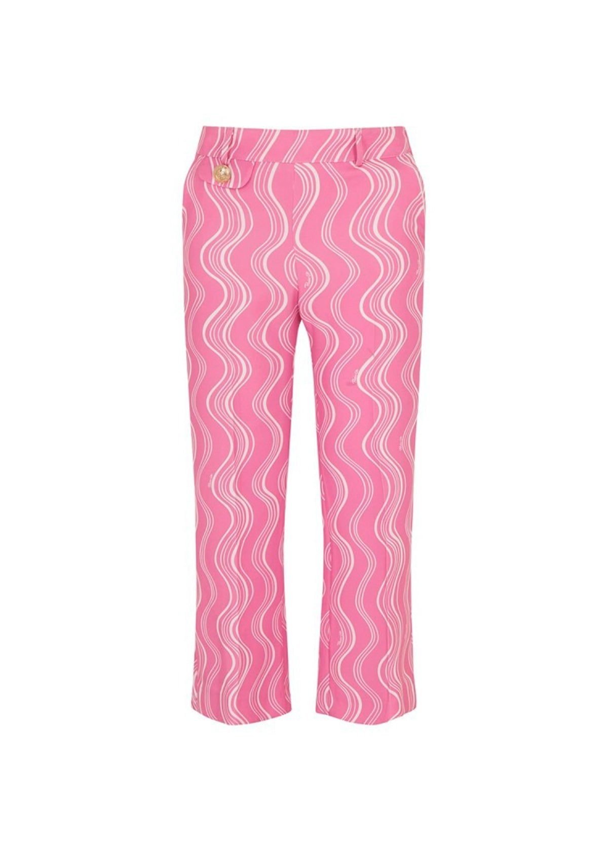 Pinko Kids Pantaloni Rosa Effetto Moiré