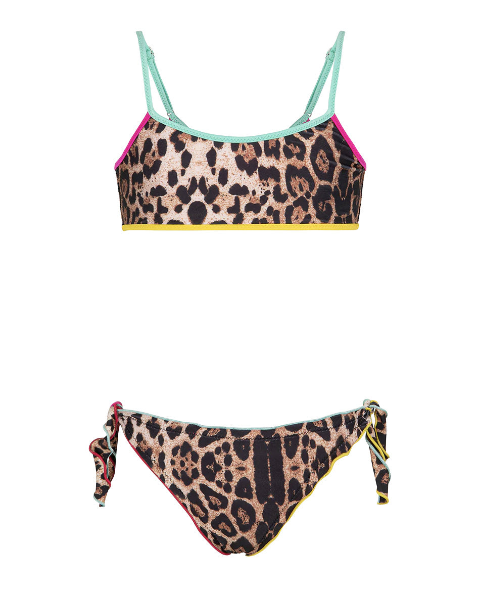F**K Kids Costume a Fascia Fantasia Leopardato per Bambine