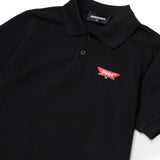 Dsquared2 Kids Polo Shirt Nera Regular Fit con Logo per Bambini