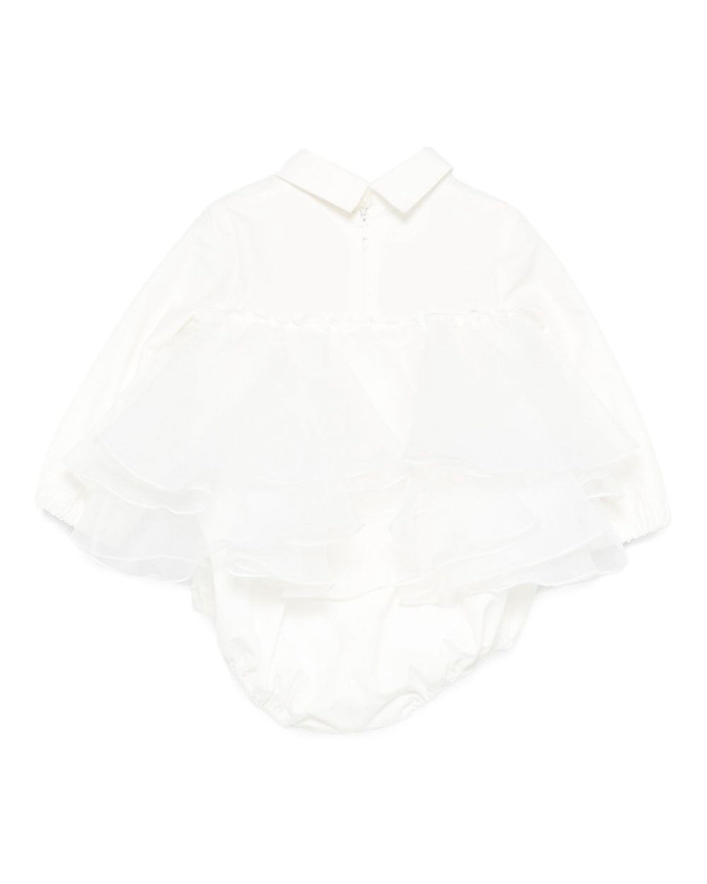Elisabetta Franchi La Mia Bambina Pagliaccetto Panna per Neonate