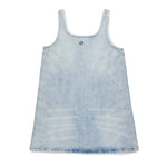 Diesel Kids Abito Denim con Applicazione Strass per Bambine