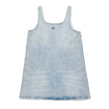 Diesel Kids Abito Denim con Applicazione Strass per Bambine