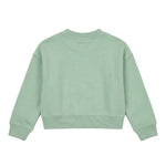Palm Angels Kids Girocollo Verde Chiaro con Stampa Teddy Spray per Neonati
