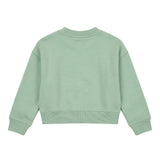 Palm Angels Kids Girocollo Verde Chiaro con Stampa Teddy Spray per Neonati