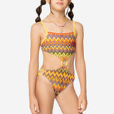 4GIVENESS Costume Monokini Fantasia Multicolor per Bambine