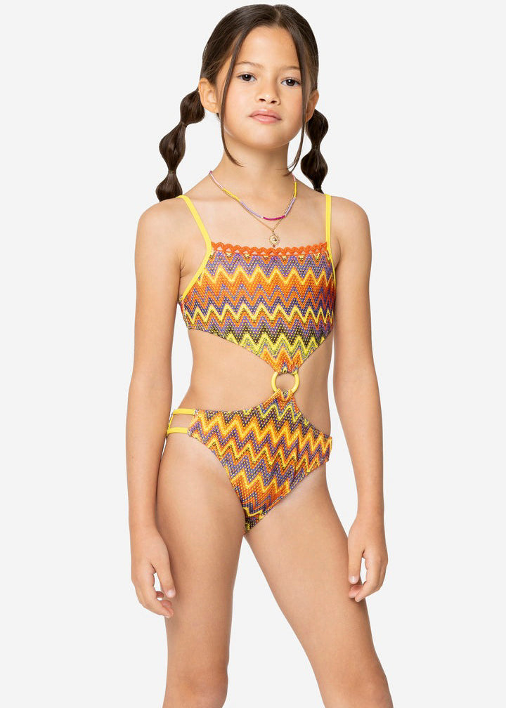 4GIVENESS Multicolor Fantasy Monokini Costume for Girls