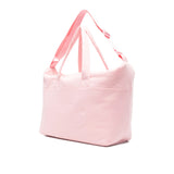 Moschino Kids Borsa Mamma+Fasciatoio Rosa con Logo Teddy Bear