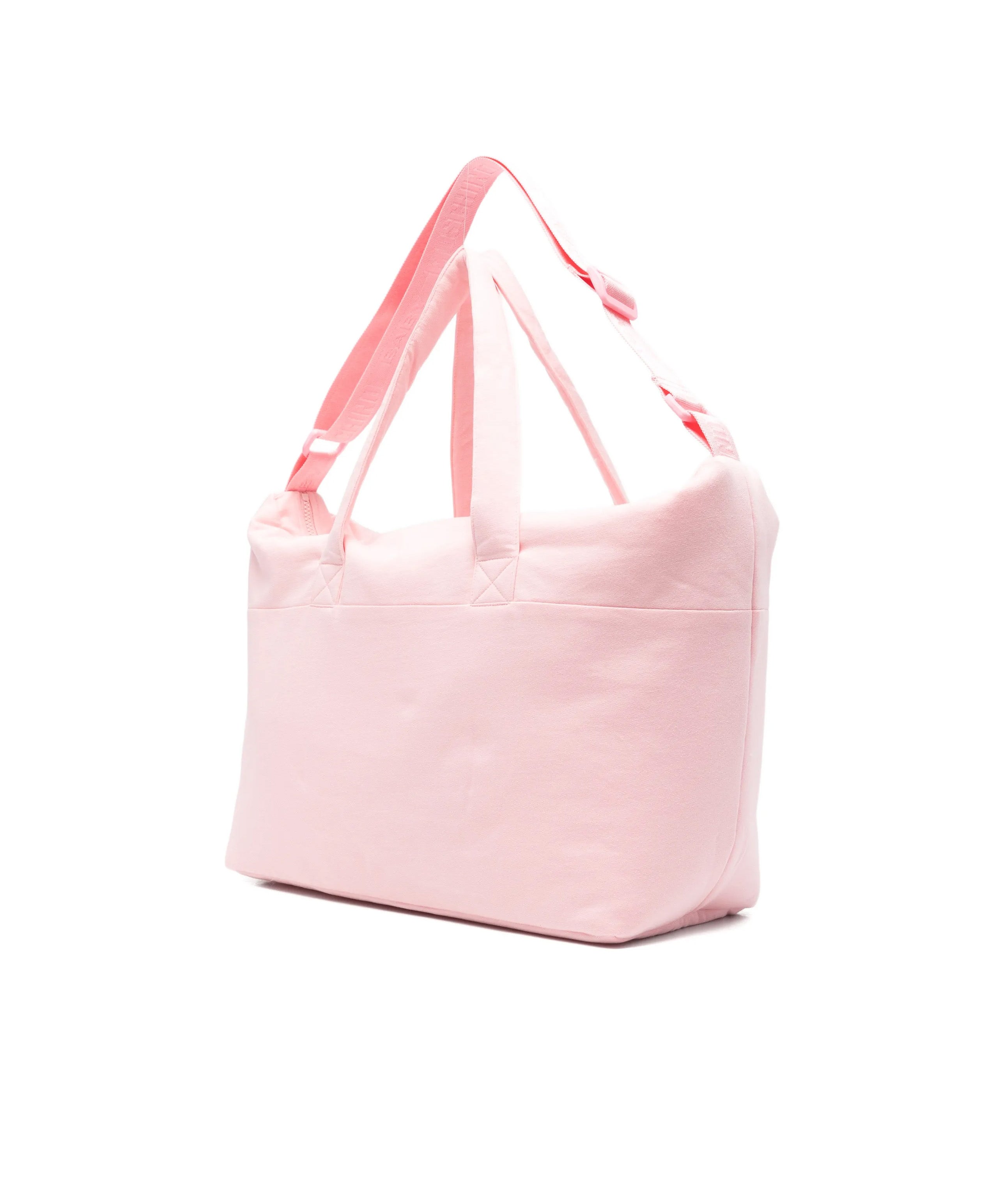 Moschino Kids Borsa Mamma+Fasciatoio Rosa con Logo Teddy Bear