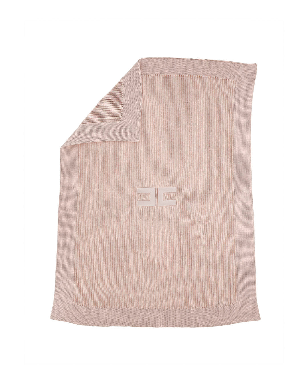 Elisabetta Franchi La Mia Bambina Coperta Rosa con Logo per Neonate