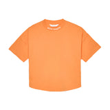 Palm Angels Kids T-Shirt Crop Arancionr con Stampa Logo per Bambine