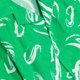 MSGM Kids Camicia Verde con Stampa Astratta