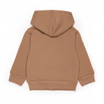 Dsquared2 Kids Felpa con Zip Indian Tan con Cappuccio per Neonati