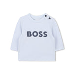 Boss Kids Salopette a Costine + T-shirt Navy per Neonati
