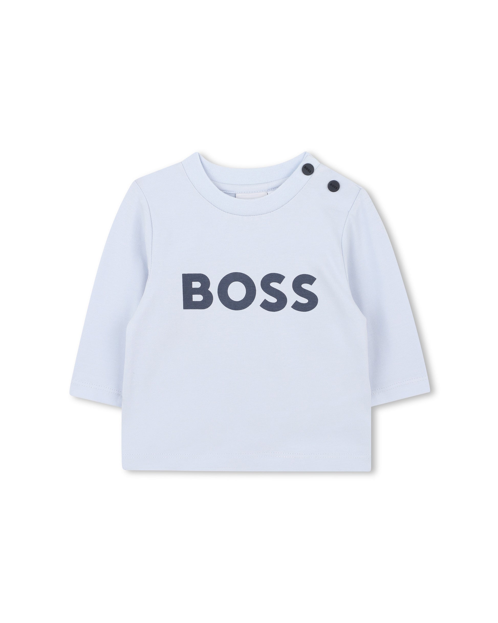 Boss Kids Salopette a Costine + T-shirt Navy per Neonati
