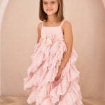 Angel's Face Kids Cascade Abito Rosa con Tulle per Bambine