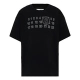Maison Margiela Kids T-Shirt Nero con Logo Unisex
