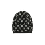 Twinset Kids Capello Nero con Motivo Multi Logo per Bambine