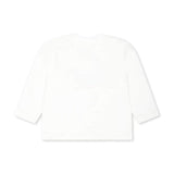 Moschino Kids Blusa Panna con Stampa Logo Teddy Bear per Neonati (retro)