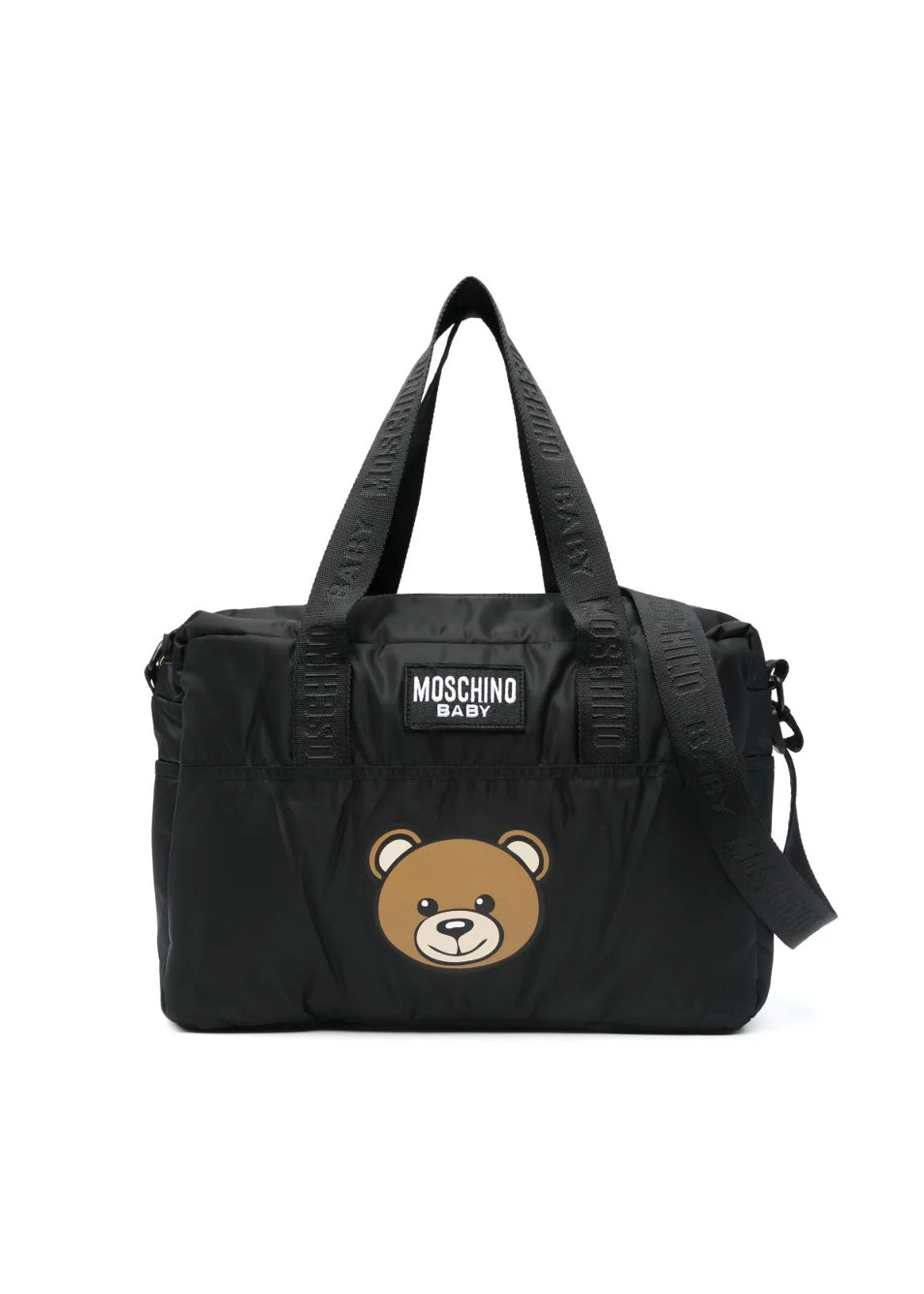 Moschino Kids Borsa Mamma Nera con Teddy