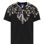 Marcelo Burlon County of Milan Kids T-Shirt Snake Nera per Bambini