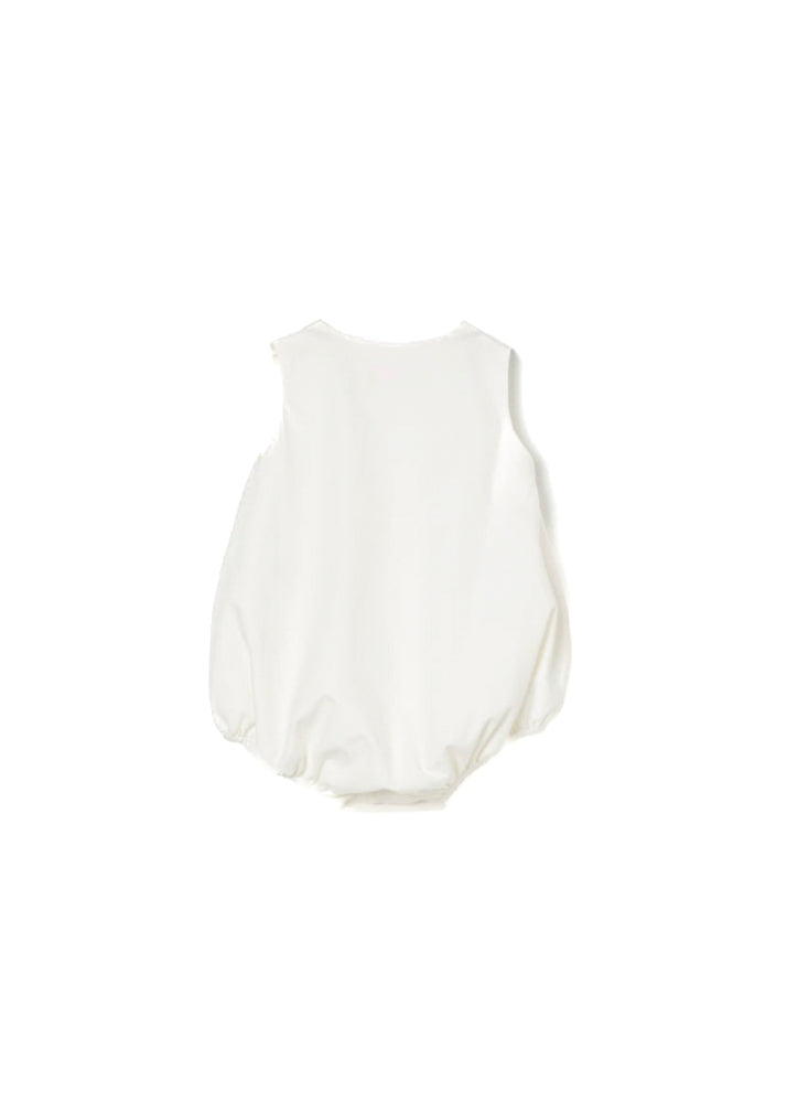 Elisabetta Franchi My Little Girl Cream Romper for Newborns