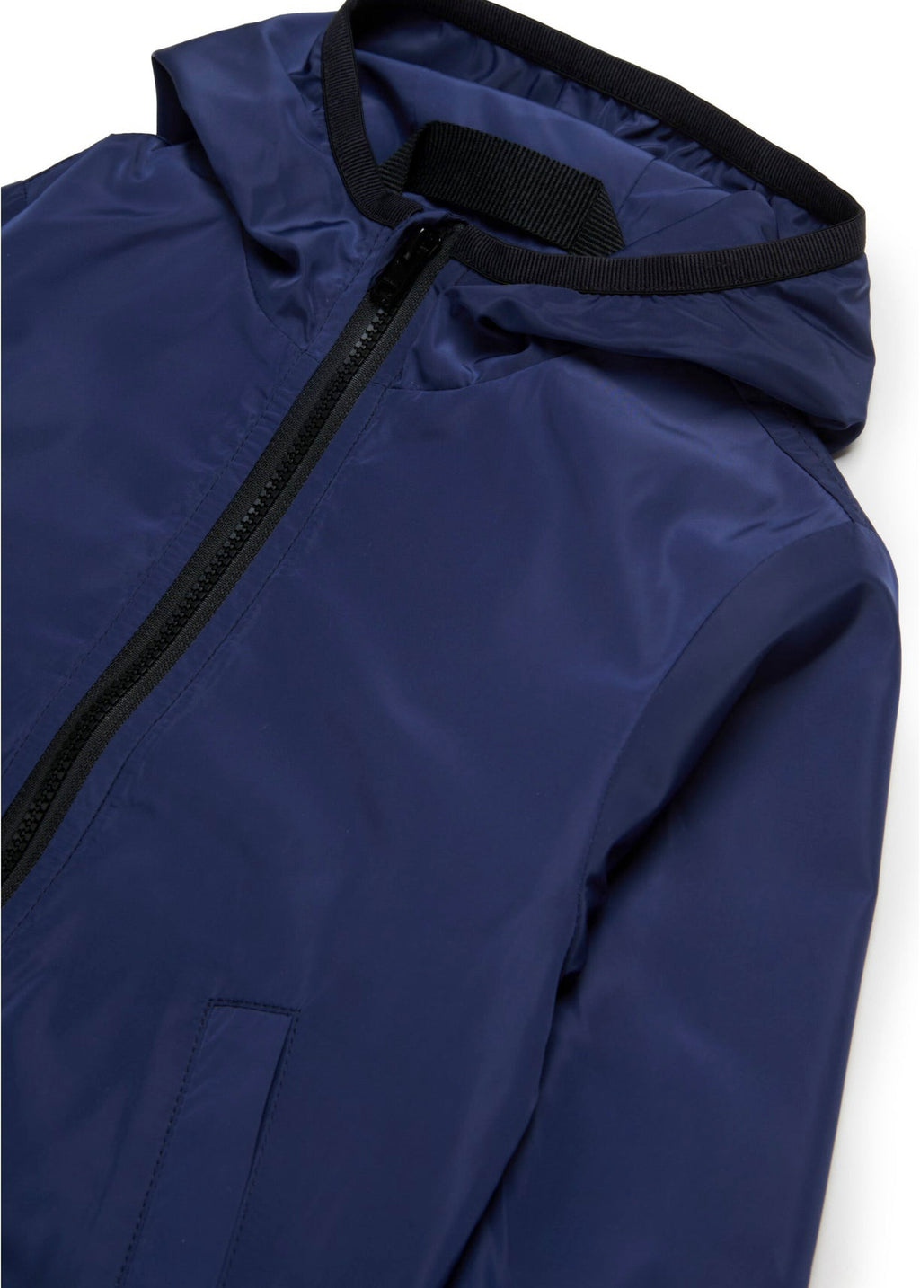 Diesel Kids Blue Windbreaker Jacket with Macro Oval D