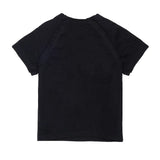 Diesel Kids T-Shirt Nero con Strass e Stampa Unisex