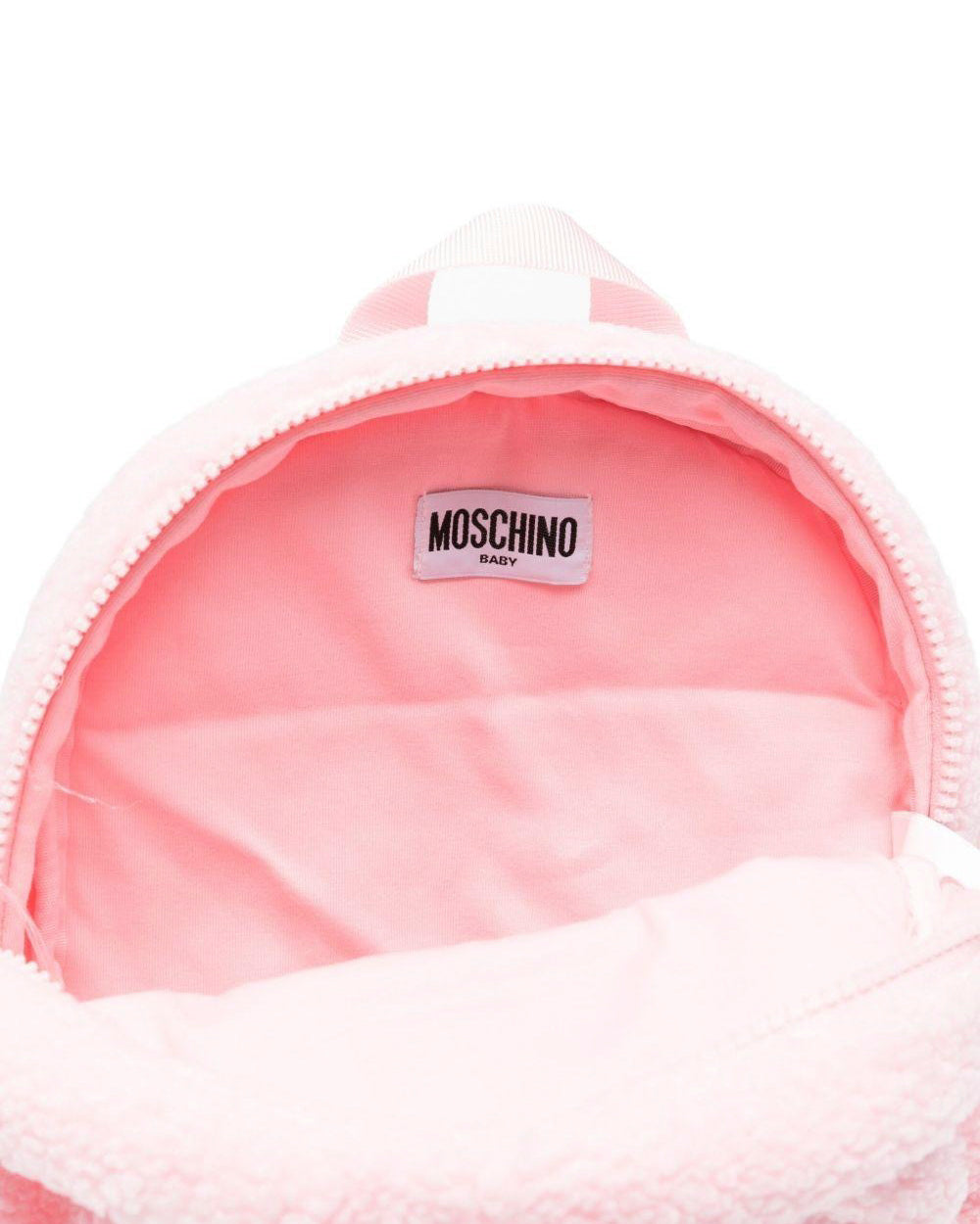 Moschino Kids Zainetto Rosa Teddy per Neonate