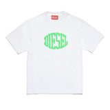 Diesel Kids T-shirt Bianca Puffy Print per Bambini
