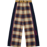 Dsquared2 Kids Pantalone Grigio Fantasia a Quadri per Bambine