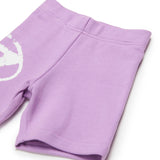 Diesel Kids Short Lilac Sweatshirt with Logo for Baby Girls