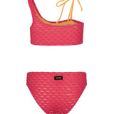 F**K Kids Costume Fantasia Fucsia Monospalla per Bambine