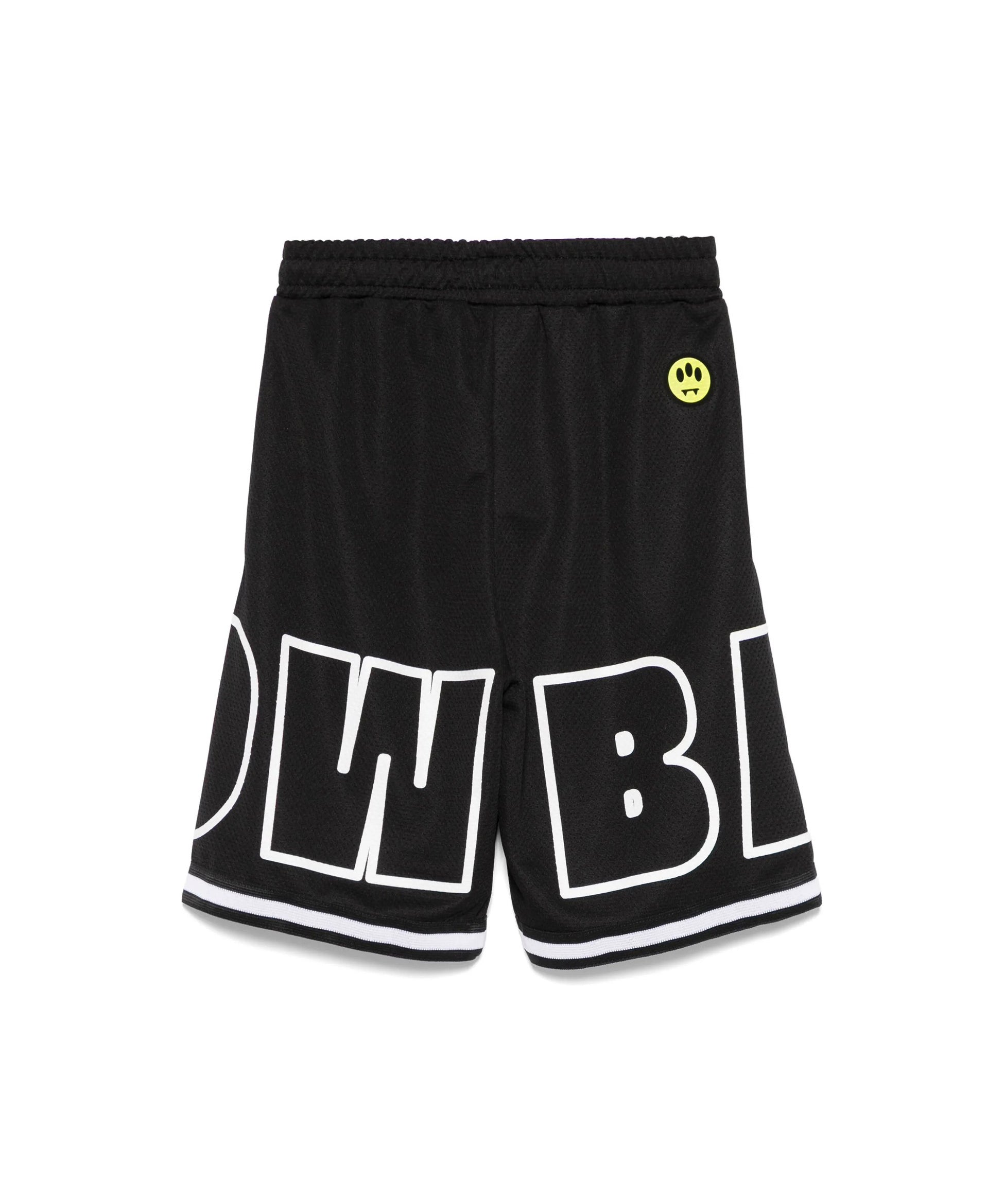 Barrow Kids Bermuda Nero Basket con Logo per Bambini