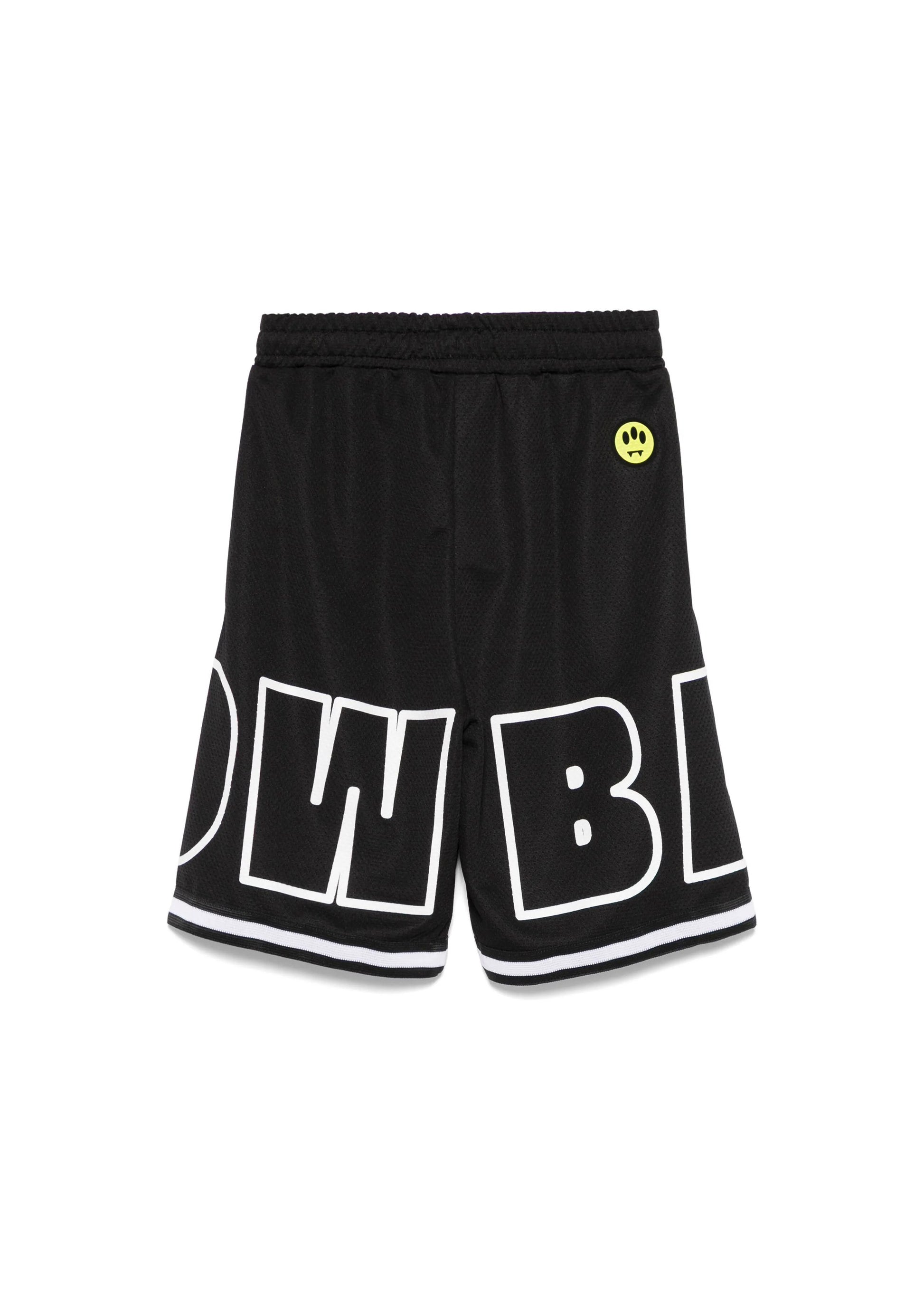 Barrow Kids Bermuda Nero Basket con Logo per Bambini