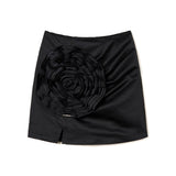 Twinset Kids Gonna Nera Corta in Duchesse (fronte)