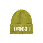 Twinset Kids Cappello Verde in Maglia per Bambini