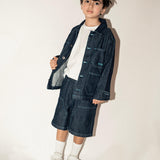 Msgm Kids Wash 0 Denim Jacket for Children