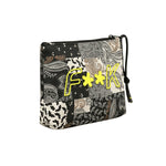 F**K Kids Pochette Fantasia Bandana con Logo Giallo