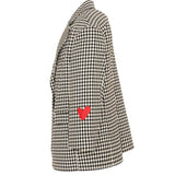 Simonetta Kids Giacca Avorio e Nero Pied De Poule per Bambine