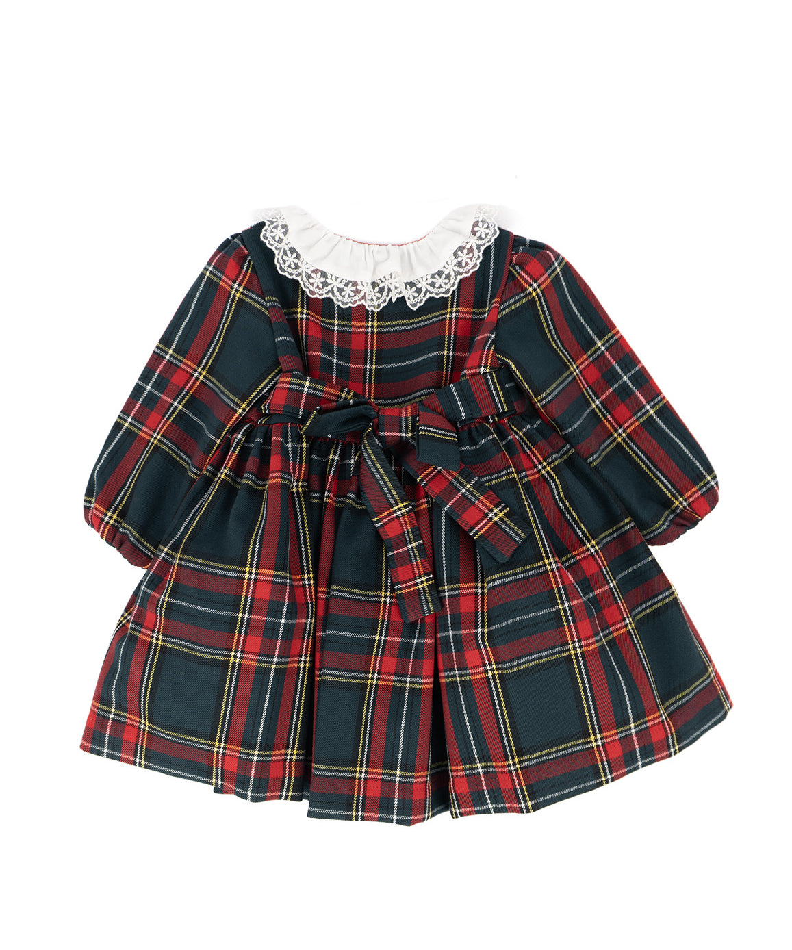 Marlù Vestitino con Motivo Scozzese per Neonate