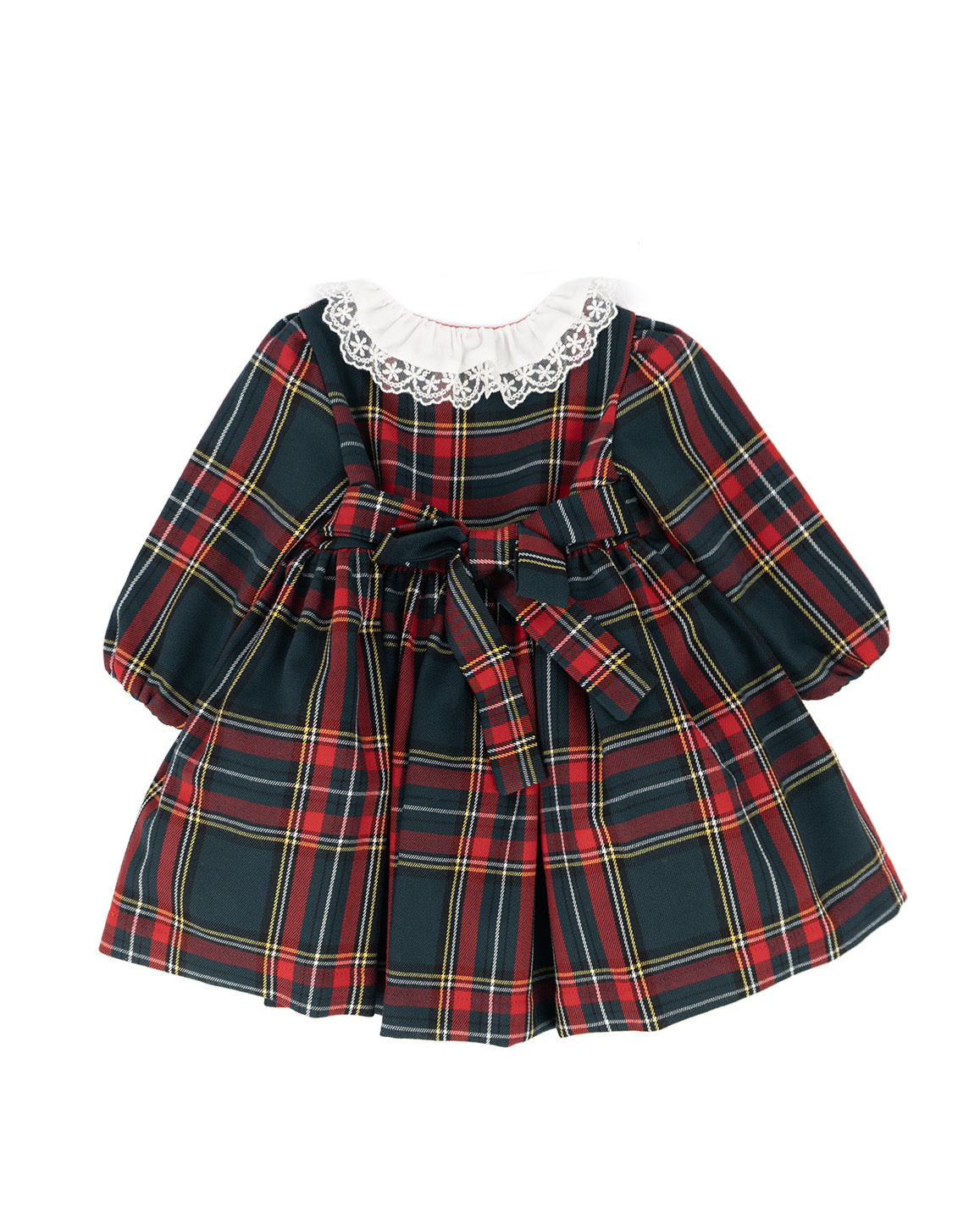 Marlù Vestitino con Motivo Scozzese per Neonate